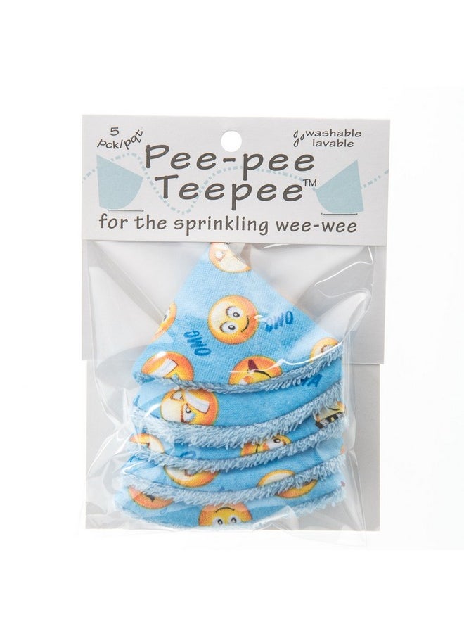 Beba Bean Pee Pee Teepee Emoji 5 Pieces Baby Boy Pee Shield Babyboy Essentials Peepeeeteepee Baby Boy Diaper Cover For Boys Teepee Pee Shield Pee Covers  - Image 1