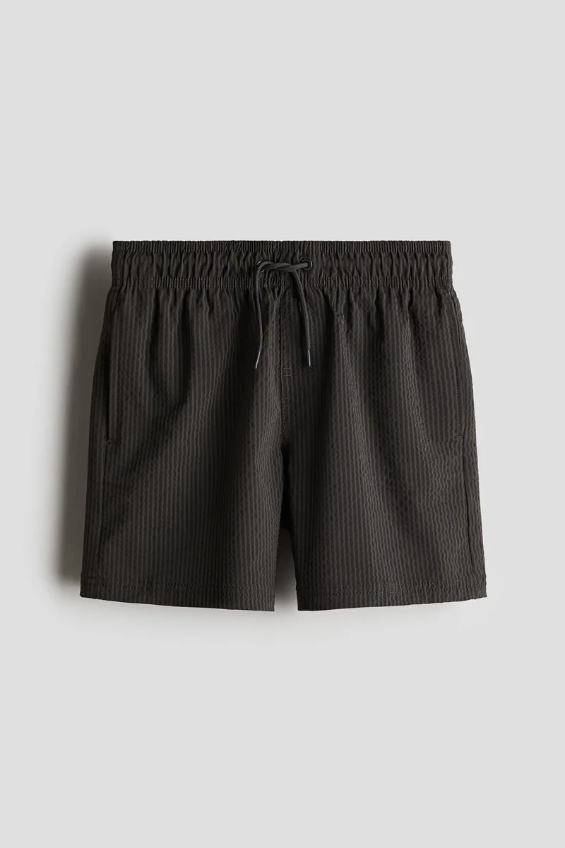 اتش اند ام Seersucker swim shorts