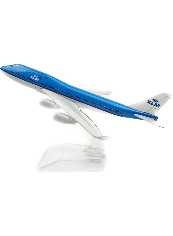 Premify 16Cm B747-400 Klm Airlines Airbus Alloy Metal 1:400 Scale Diecast Airplane Static Decoration Aircraft Model Toy Plane Model Aircraft & Holder  - Image 2