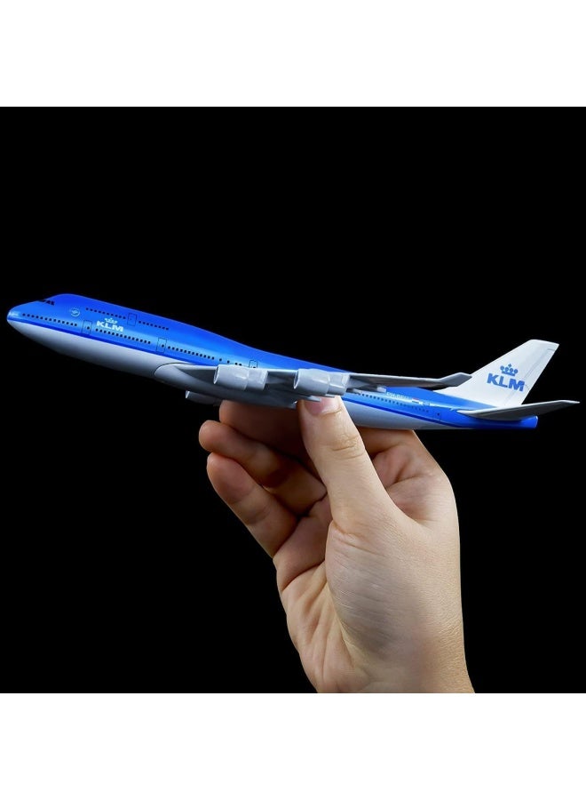 Premify 16Cm B747-400 Klm Airlines Airbus Alloy Metal 1:400 Scale Diecast Airplane Static Decoration Aircraft Model Toy Plane Model Aircraft & Holder  - Image 3