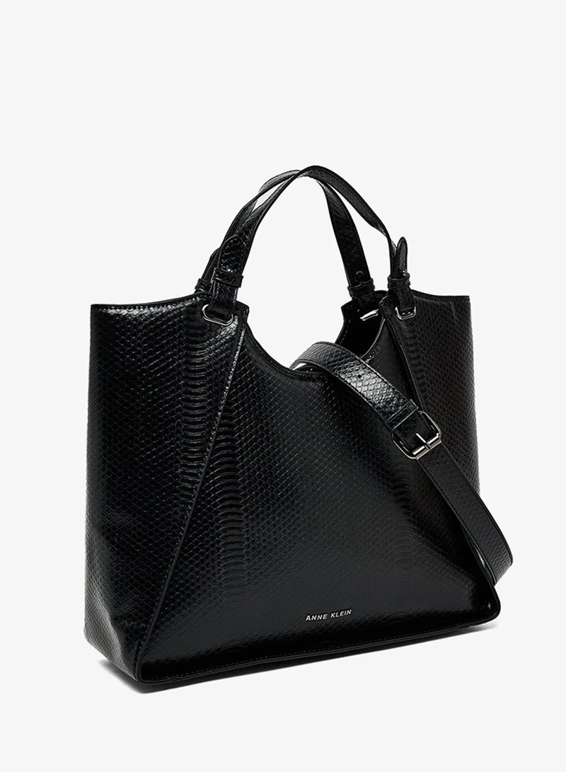 ANNE KLEIN  Anne Klein Croc Textured Satchel Bag for Women | Best Price UAE