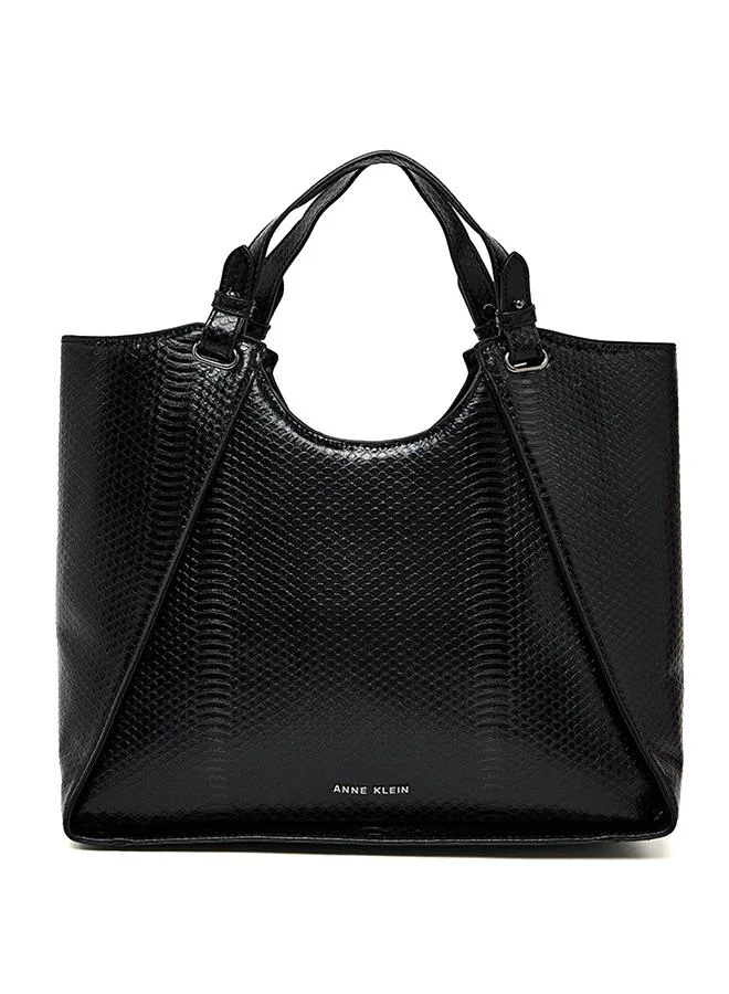 Croc Textured Satchel Bag