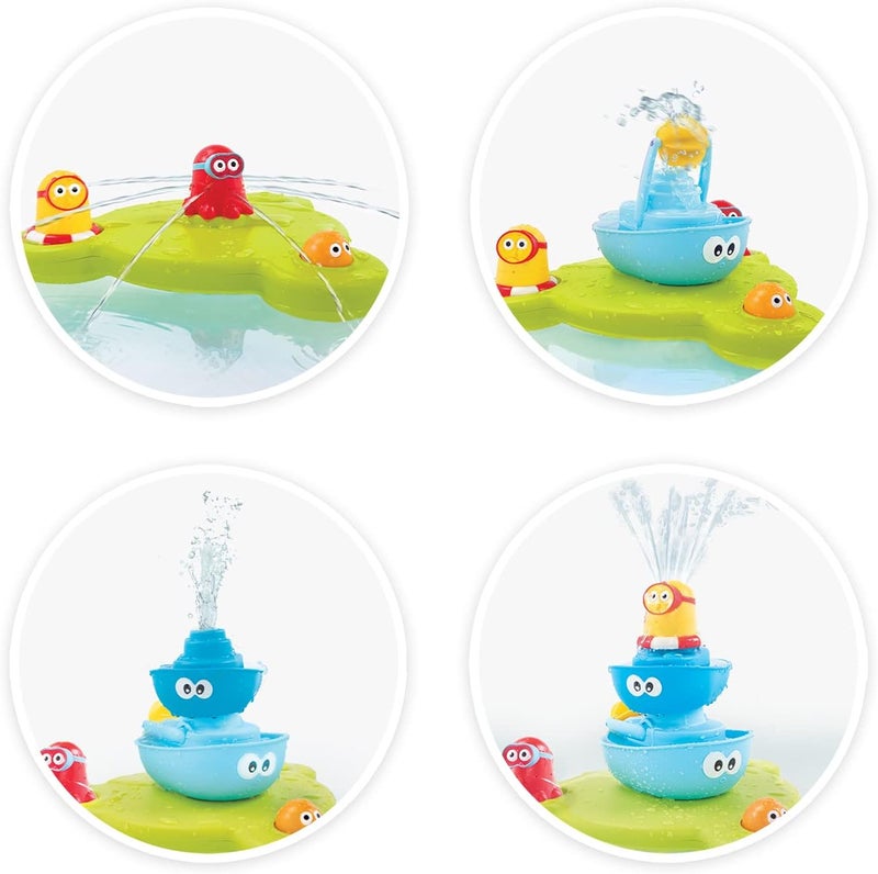 Yookidoo Bath Toy - Stack 'N' Spray Bathtub Fountain - 6 Unique Pieces with Different Functions - Image 5