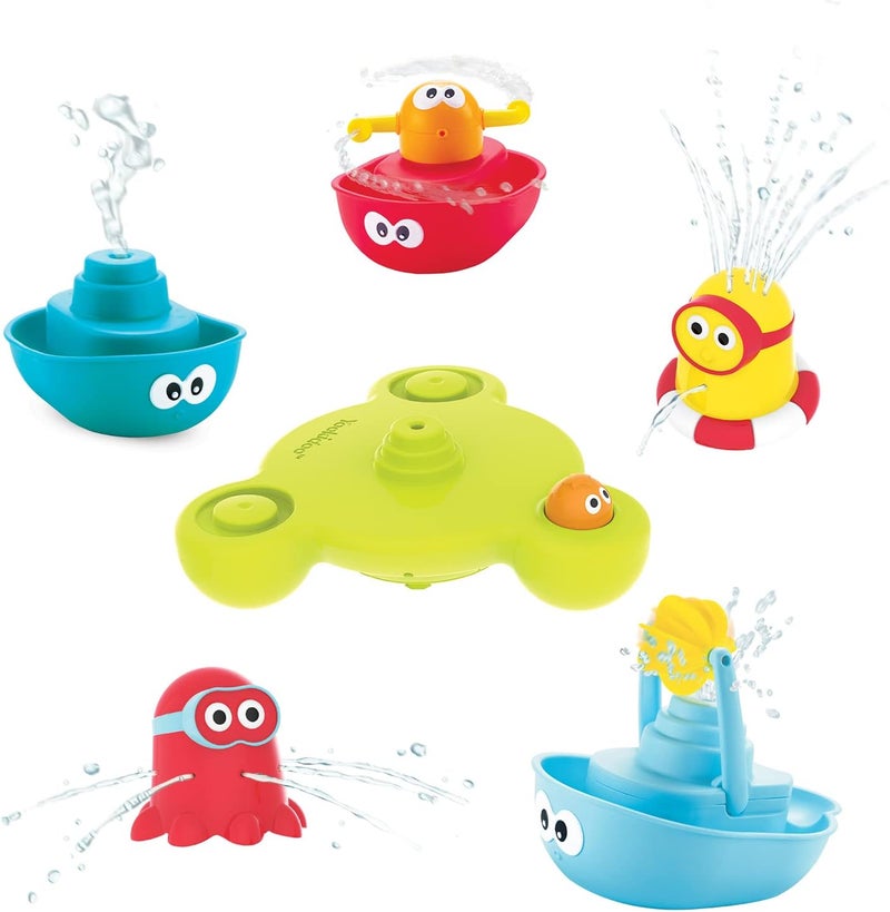 Yookidoo Bath Toy - Stack 'N' Spray Bathtub Fountain - 6 Unique Pieces with Different Functions - Image 4