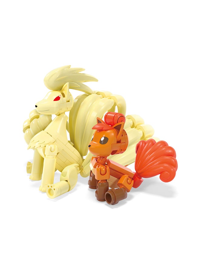 MEGA Pokémon Action Figure Building Toys, Vulpix Evolution Set With 145 Pieces And Ninetales, 2 Poseable Characters, Gift Idea For Kids  - Image 4