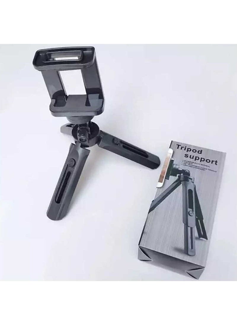 teknosepetim - 2 Stage Desktop Phone Holder Stand Smart Tripod Black 2 Stage Tripod - Image 1