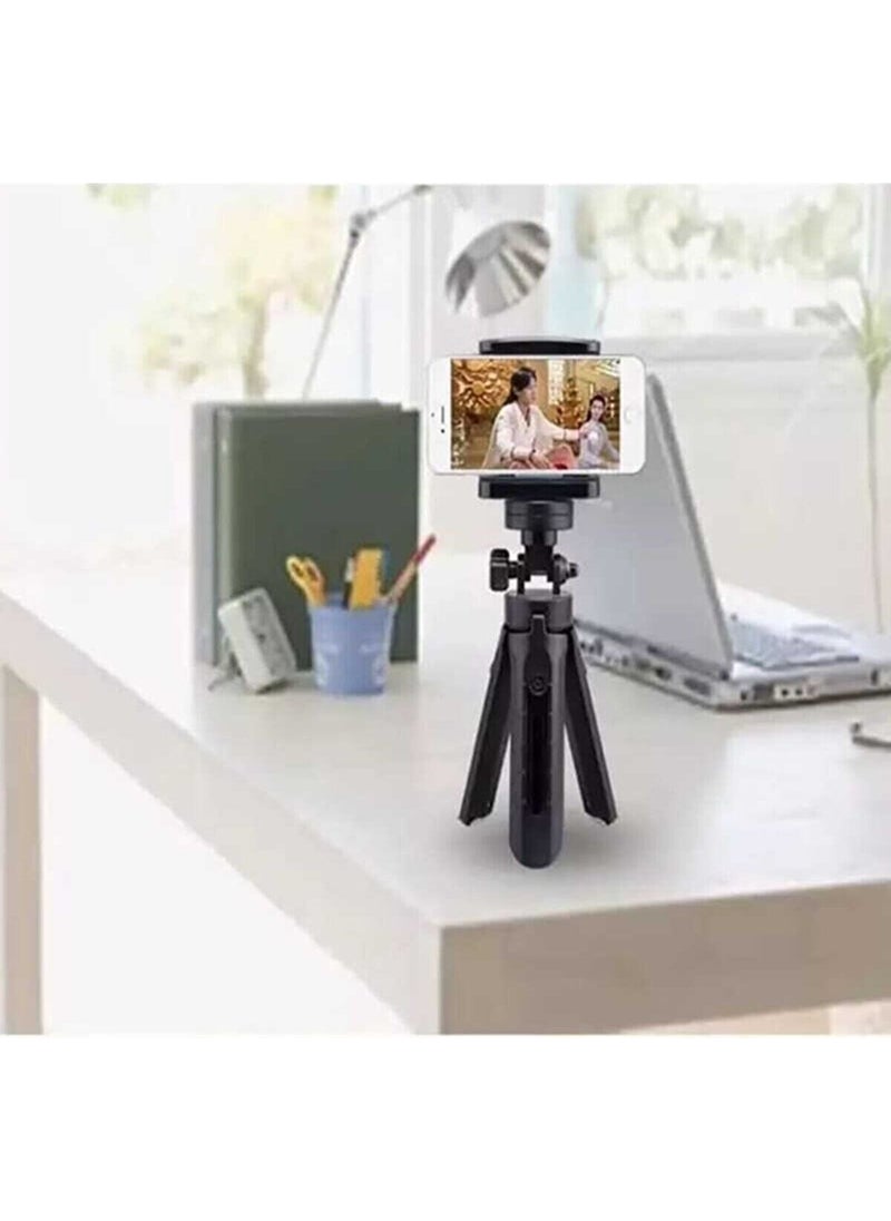 teknosepetim - 2 Stage Desktop Phone Holder Stand Smart Tripod Black 2 Stage Tripod - Image 1
