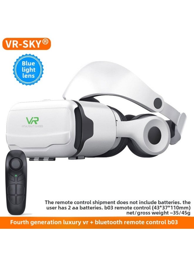 نظارات الواقع الافتراضي G02EF HD VR مرآة سحرية بالجملة عبر الحدود للهواتف المحمولة ثلاثية الأبعاد نظارات الواقع الافتراضي الذكية - اللون: إصدار Deluxe من الجيل الرابع + B03 - Image 1