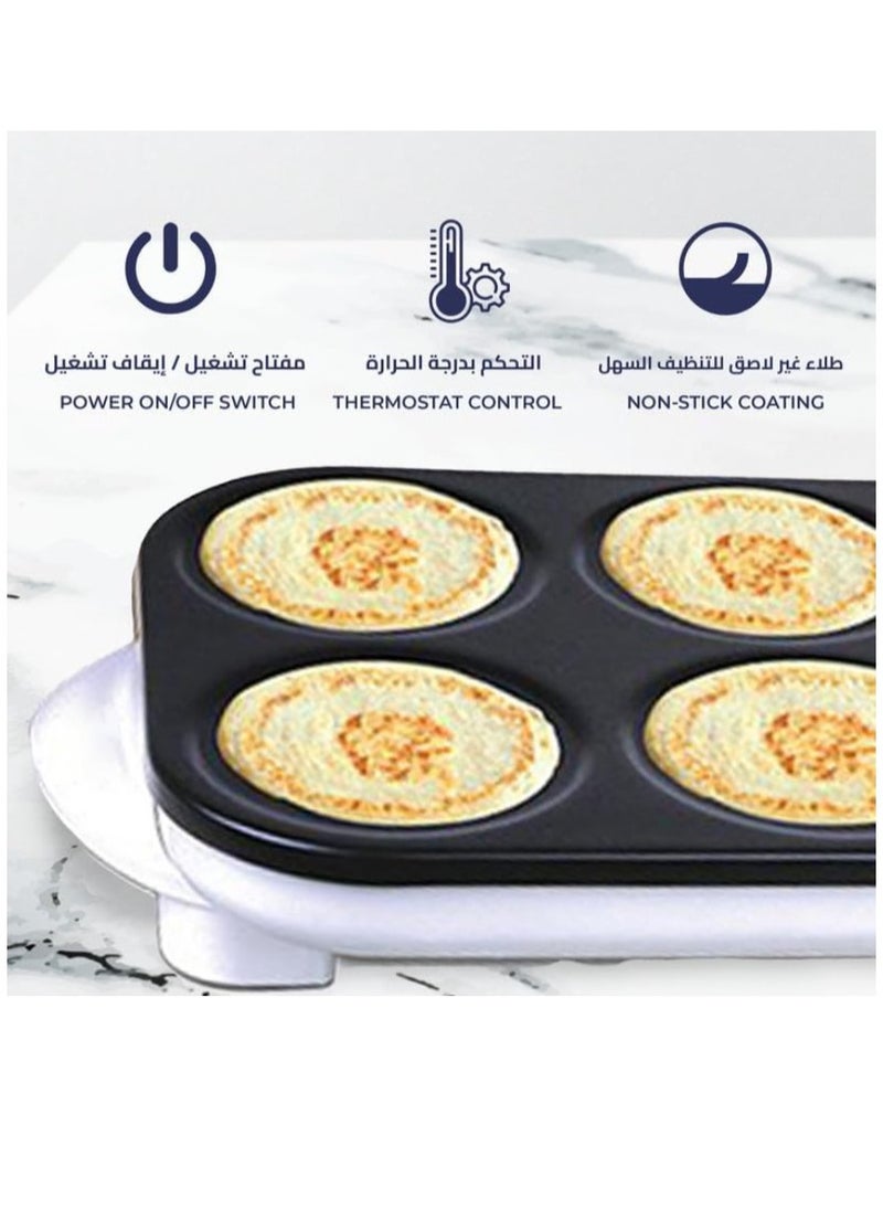 Generic - Crepe and pancake maker  6 eyes - Image 1