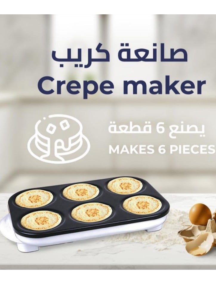 Generic - Crepe and pancake maker  6 eyes - Image 1