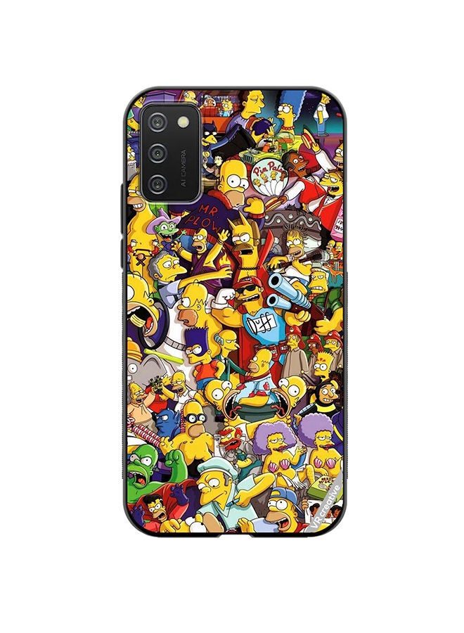 VR CREATIVE Protective Case Cover For Samsung Galaxy A02s Simpsons Design Multicolour - Image 1