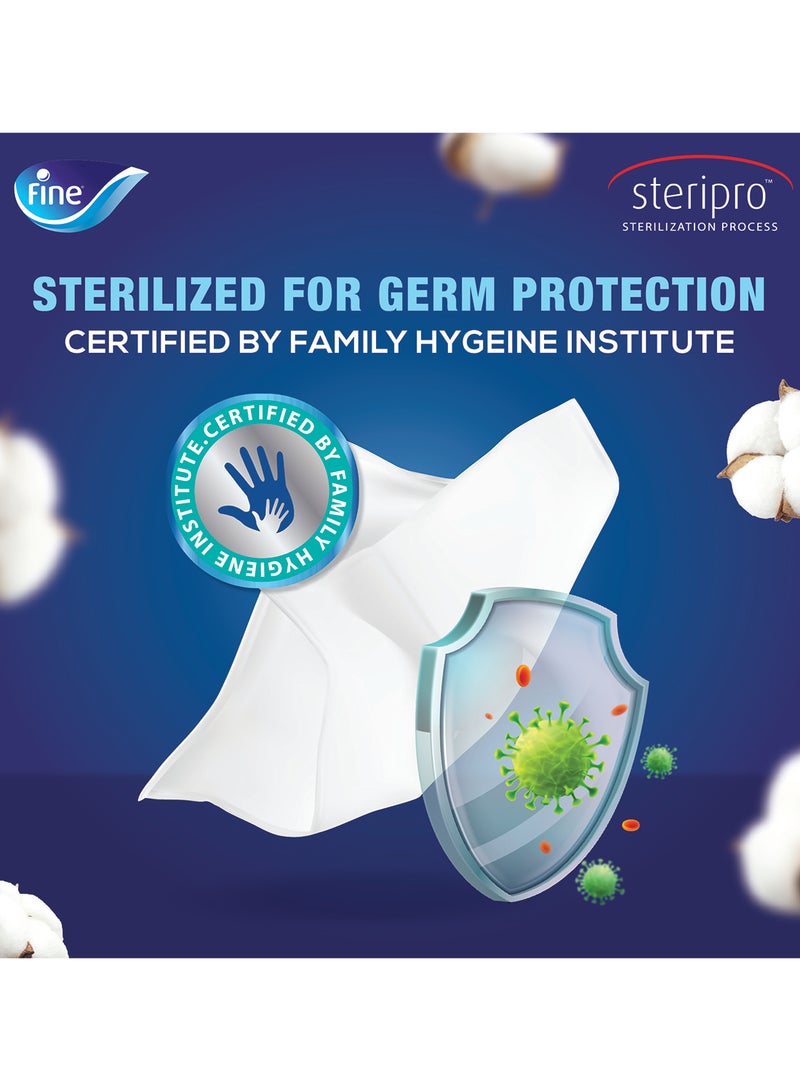 Fine علب مناديل الوجه 40 عبوة × 200 ورقة × 2 طبقة معقمة حزمة توفير ضخمة - Image 5