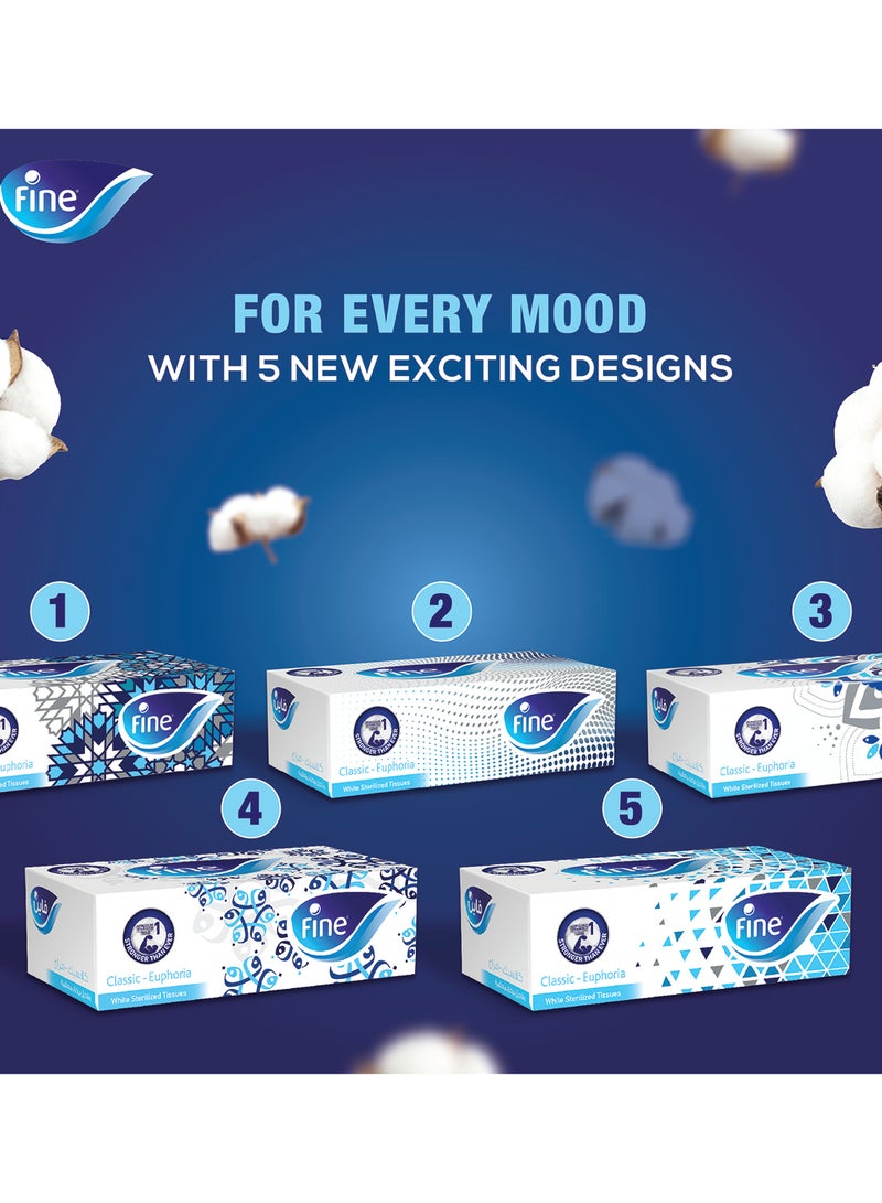 Fine علب مناديل الوجه 40 عبوة × 200 ورقة × 2 طبقة معقمة حزمة توفير ضخمة - Image 2