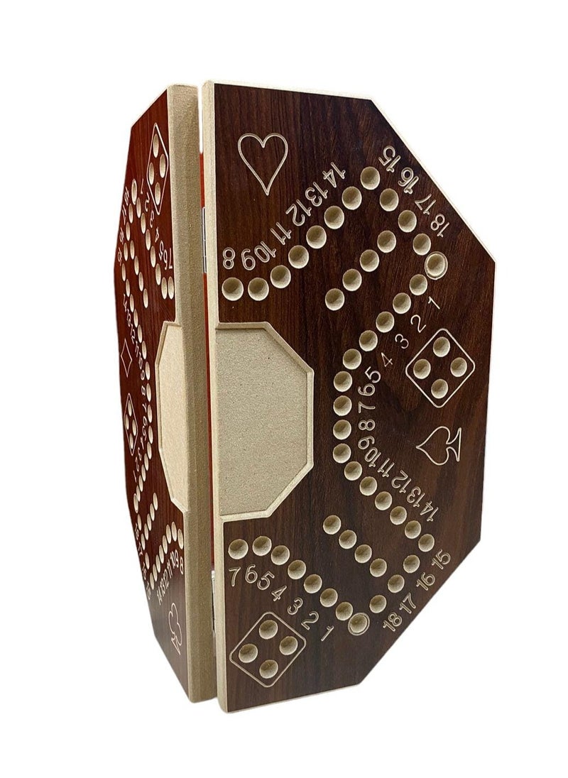 MARAH TOYS - A Strong Wooden Jackaroo Game For Strategic Planning 4 Players With a Luxury Bag 40 X 40 Cm Numbered - Image 1