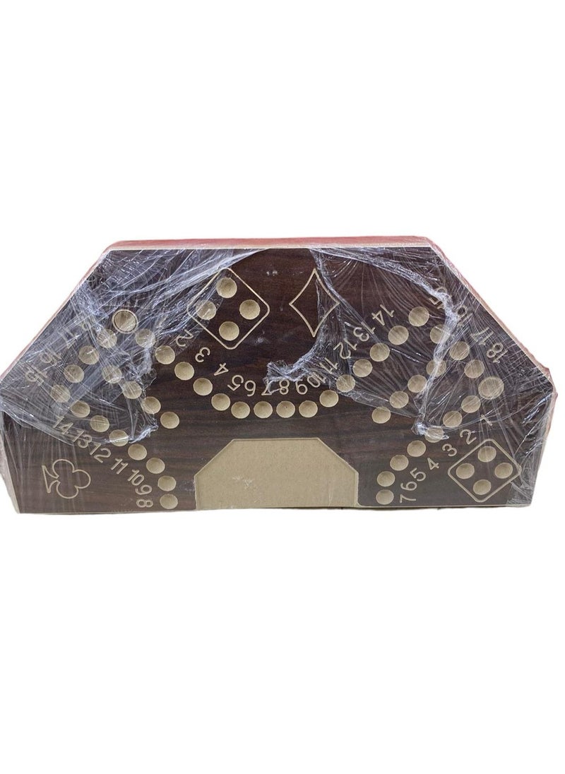 MARAH TOYS A Strong Wooden Jackaroo Game For Strategic Planning 4 Players With a Luxury Bag 40 X 40 Cm Numbered  - Image 4
