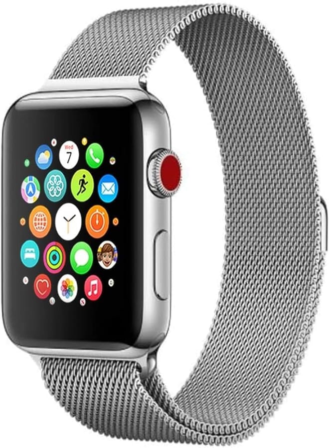 Next store Compatible with Apple Watch Band 42/44/45/49 Ultra, Stainless Steel Mesh Magnetic Clasp Strap for Men Women, Compatible with Apple Watch Series 7/8/SE 1/2/3/4/5/6