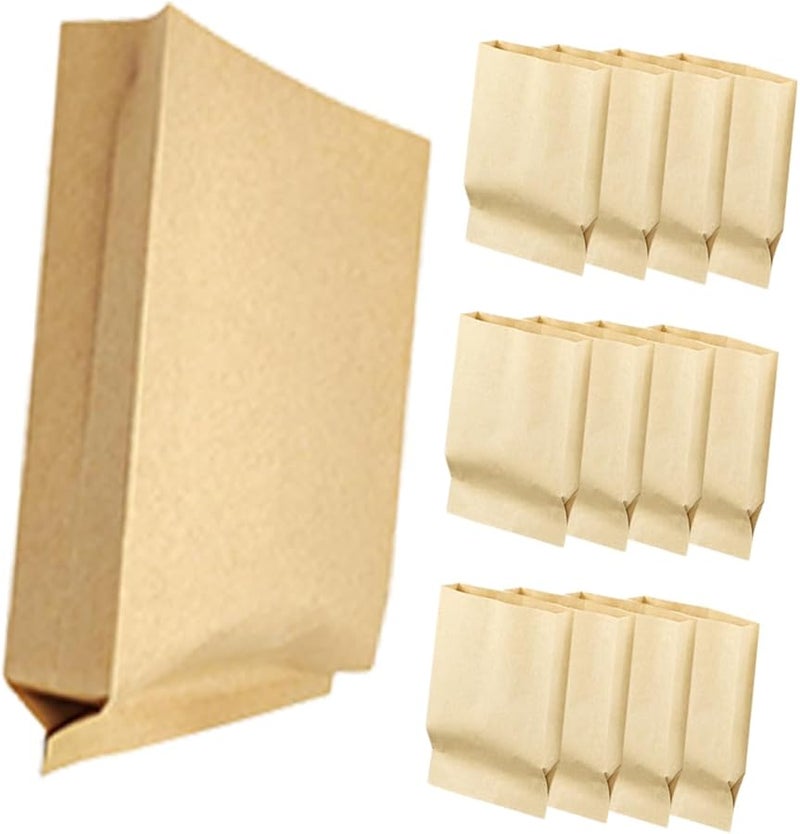 Kraft Paper Jewelry Bags 100pcs Brown Packaging Bags For Gift Storage - Image 2