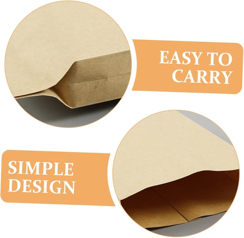 Kraft Paper Jewelry Bags 100pcs Brown Packaging Bags For Gift Storage - Image 4