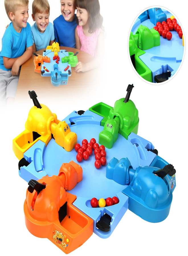 Hungry Hippos Game for Kids Swallowing Early Education Games Feeding Toddler Board Game for 2 - 4 Players Tabletop Educational Preschool Games for Kids and Families Christmas Ornaments Christmas Decorations - Image 2