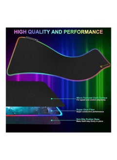 NIBEMINENT RGB Gaming LED Extended Keyboard And Mouse Pad With Anti-Slip Rubber Base Extra Large 300 x 800mm -wired  - Image 5