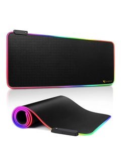 NIBEMINENT RGB Gaming LED Extended Keyboard And Mouse Pad With Anti-Slip Rubber Base Extra Large 300 x 800mm -wired  - Image 2