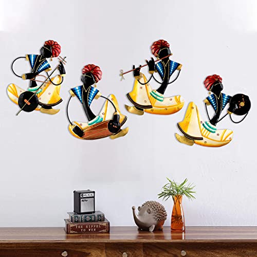 Karigaari India Traditions of Rajasthan : Band of 4 Men Playing Instruments - Image 1