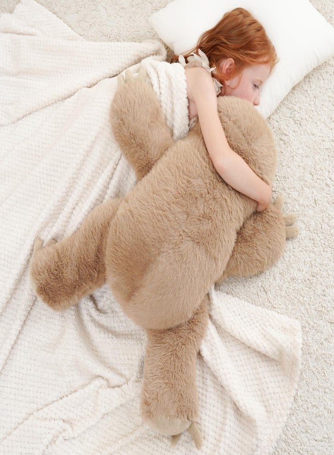 AmyToo Weighted Stuffed Animals, Weighted Sloth Stuffed Animal, Giant Sloth Plush, Toy Gifts for Kids & Adults, Brown, 4.5 lbs, 25 Inch - Image 5