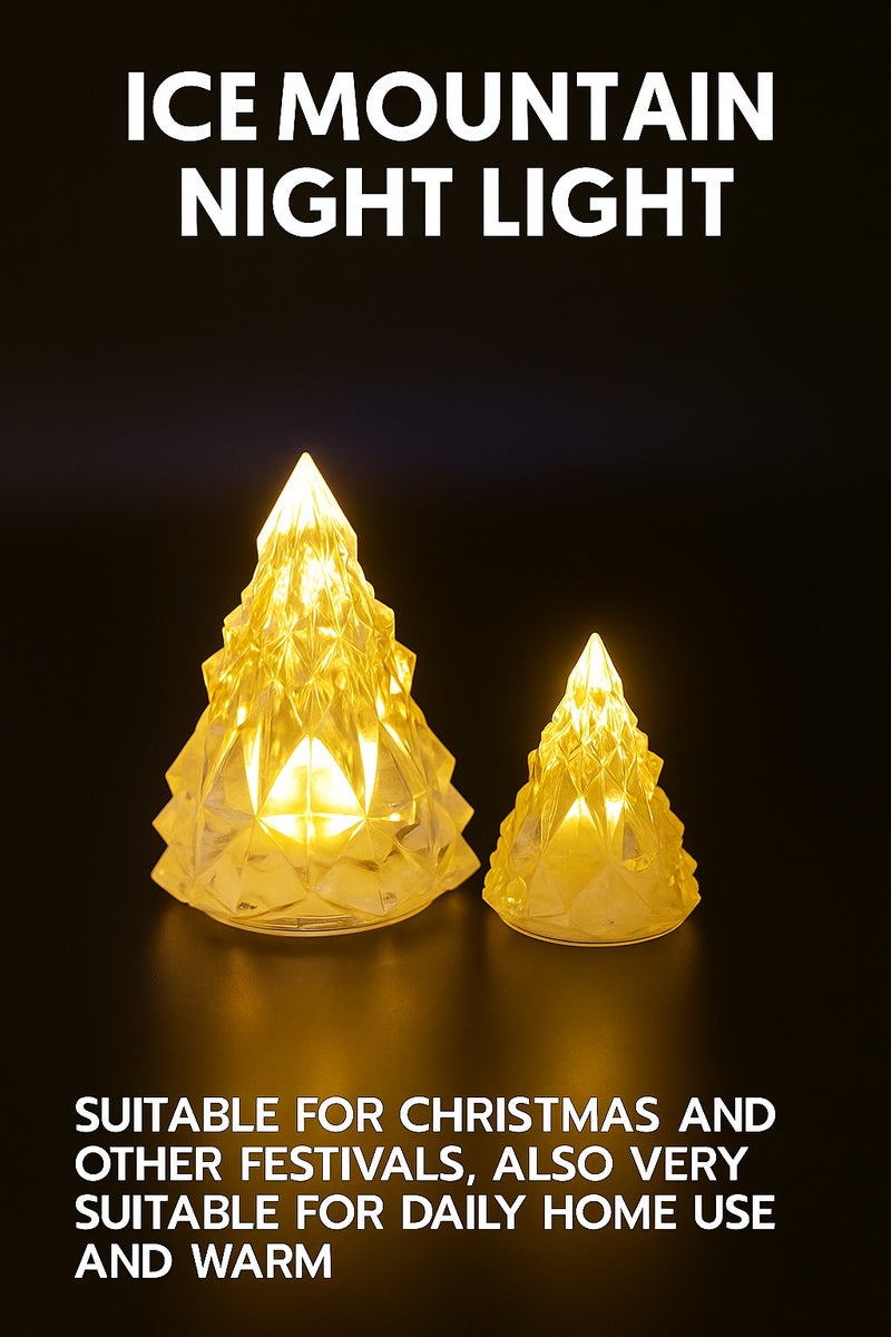 2pcs Decorative Night Lamps Romantic Table Lamps for Home Ornament Bedside Night Light for Bedrooms Safe and Design Present for Holidays and Special Occasions - Image 1
