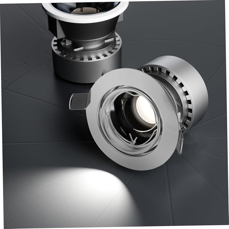 حلقة الإضاءة الفضية البارزة غطاء ضوء LED لتركيبات السقف - Image 5