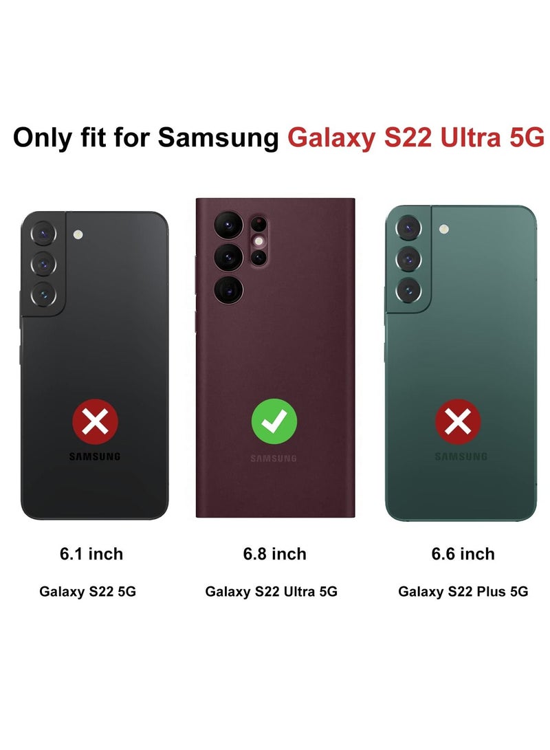 BORTONY Galaxy S22 Ultra Soft Liquid Silicone Case Slim Full-Body Protective Silicone Case Cover for Samsung Galaxy S22 Ultra 6.8 inch 2022 Released - Image 5