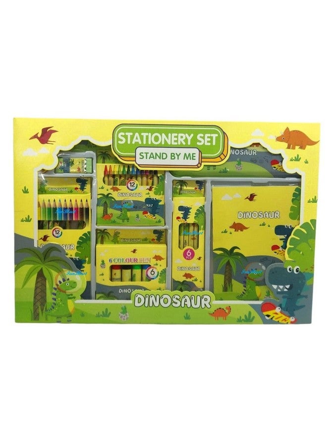 FunBlast FunBlast Stationary Kit for Girls Pencil Pen Book Eraser Sharpener Diary - Dinosaur Stationary Kit Set for Boys, Girls/Birthday Gift/Return Gift for Kids (Multicolor)  - Image 2