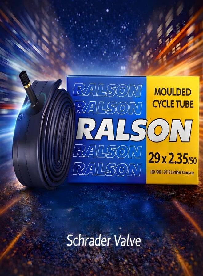 FCCRACING Ralson 29 * 2.35/50  Moulded Schrader Valve Inner Tube Butyl Bicycle Tube 29x2.35/50 with Schrader Valve for Bicycle (Pack of 1) - Image 3