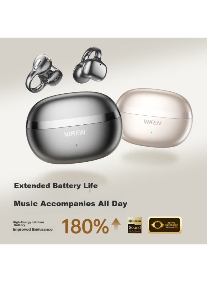 Viken New Berlin Sound Ai Bone Conduction Bluetooth Ear Clip Wireless Open Sport Running Long Battery Life Non-in-ear Ear Hook - Image 2
