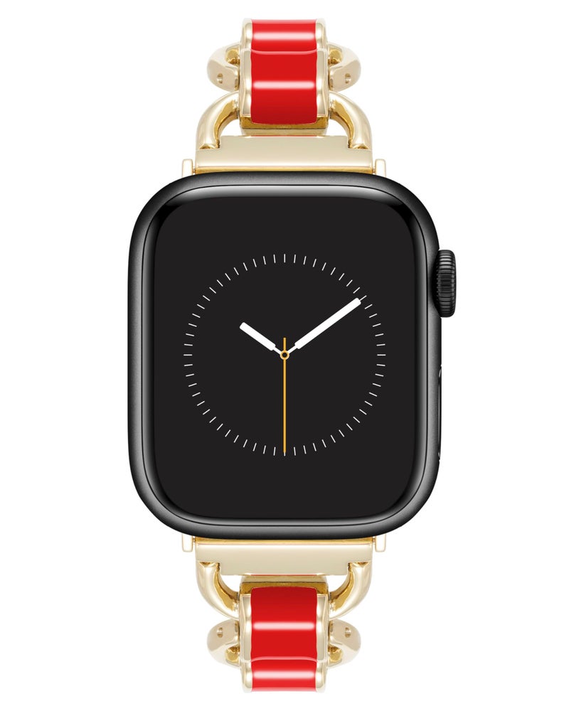 Anne Klein Fashion Chain Bracelet for Apple Watch Secure Adjustable Apple Watch Replacement Band Fits Most Wrists - Image 2