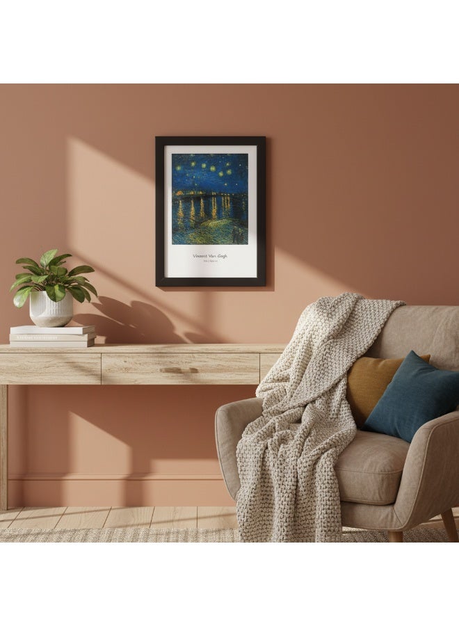 مجموعة إطارات صور سوداء A4 مكونة من 5 قطع - إطار مستندات من خشب MDF مقاس 8.3 × 11.7 بوصة (21 × 29.7 سم) - للتعليق على الحائط أو العرض على سطح الطاولة، حامل رأسي وأفقي (5، أسود) - Image 4