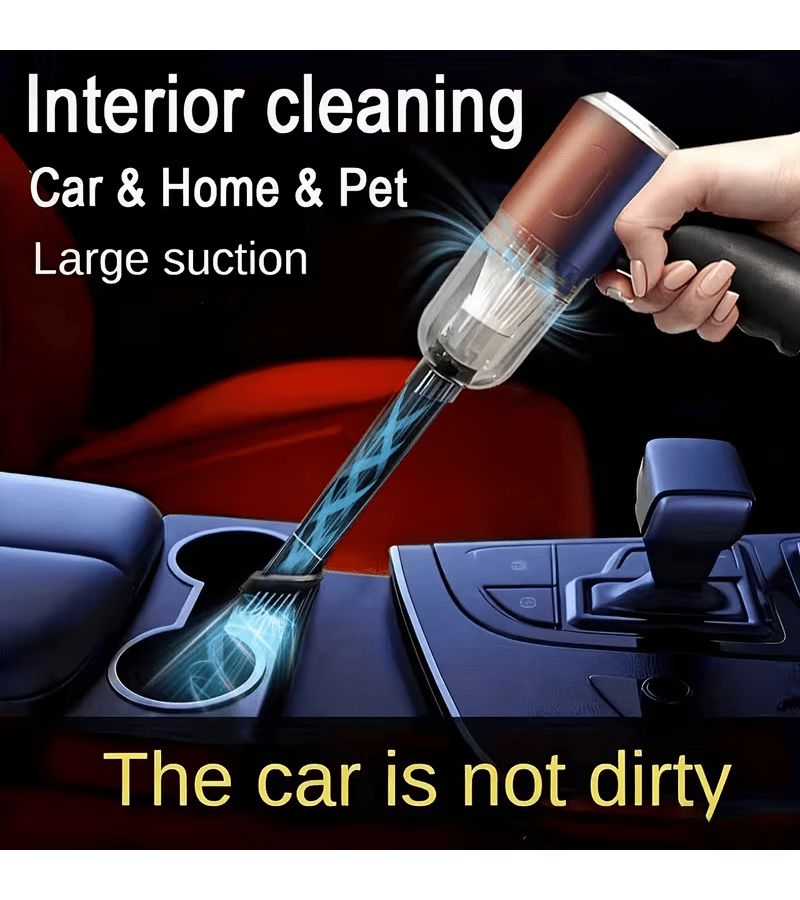 Portable Wireless Handheld Vacuum Cleaner with Tornado Cyclone Suction Technology Lightweight Cordless Design for Flexible Cleaning On the Go Rechargeable Powerful Motor Delivers Long Lasting Suction for Sofa Black - Image 2