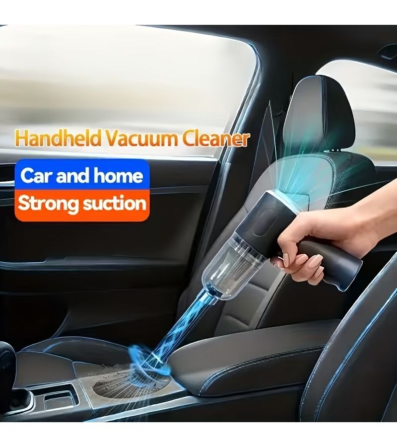 Portable Wireless Handheld Vacuum Cleaner with Tornado Cyclone Suction Technology Lightweight Cordless Design for Flexible Cleaning On the Go Rechargeable Powerful Motor Delivers Long Lasting Suction for Sofa Black - Image 3