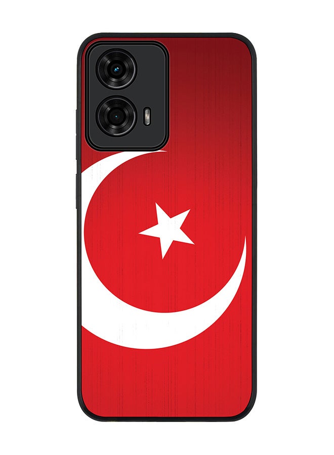 Stylizedd For Motorola Moto G04 / G04s Case,Slim fit Camera Protection, Shockproof Thin Phone cover - Flag Of Turkey - Image 1