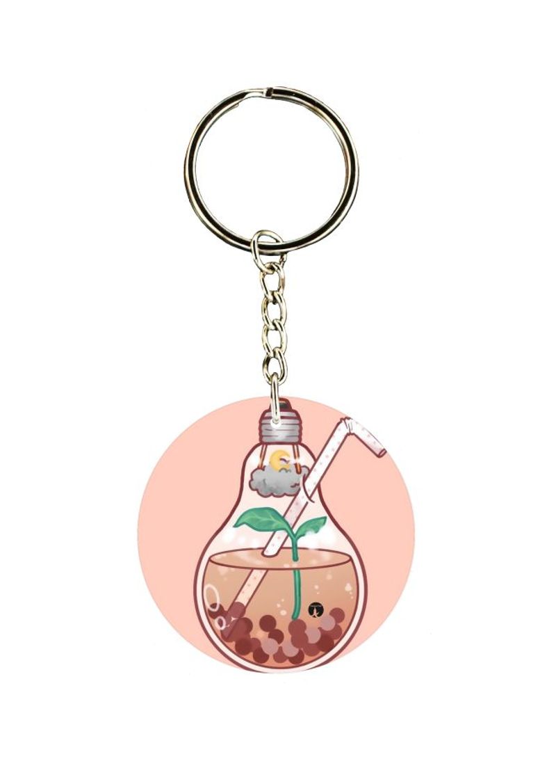 RKN Bulb Tree Growth Printed Single Sided Keychain
