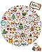 kecristv 300 Pcs Christmas Stickers for Kids Christmas Party Favors Bulk Crafts Prizes Goodie Bags Stuffers Waterproof Vinyl Water Bottle Stikers Pack - Image 3