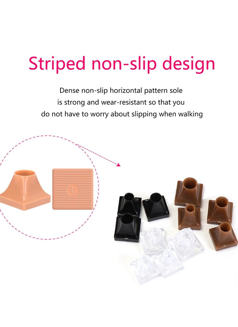 SYOSI - High Heel Protective Heel Caps, 10 Pairs Heel Tip Covers 5 Sizes ，Heel Stoppers Heel Repair Caps Covers for Walking on Grass and Uneven Road Heel Cover Cups for Wedding Outdoor Events - Image 1
