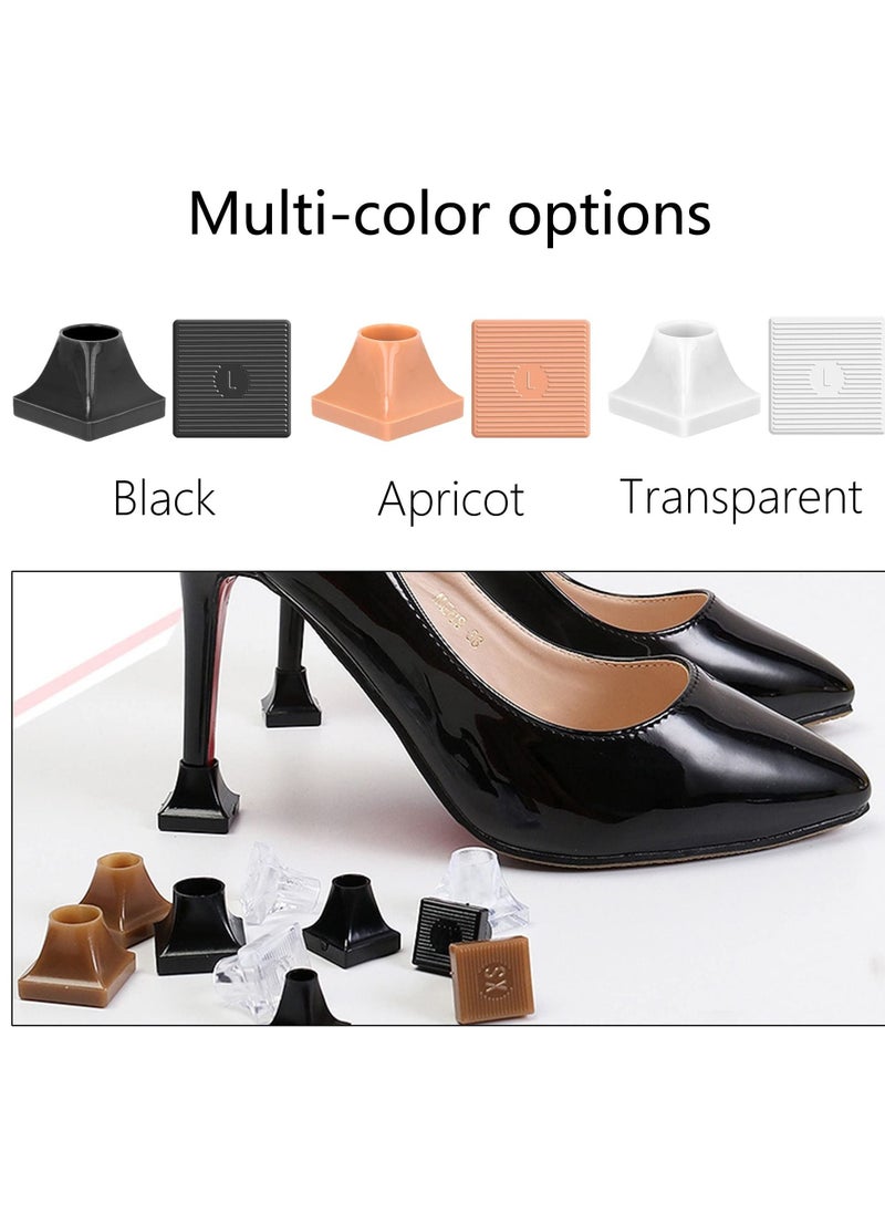 SYOSI - High Heel Protective Heel Caps, 10 Pairs Heel Tip Covers 5 Sizes ，Heel Stoppers Heel Repair Caps Covers for Walking on Grass and Uneven Road Heel Cover Cups for Wedding Outdoor Events - Image 1