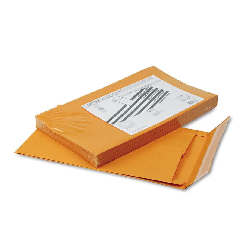 Quality Park Large FormatCatalog Envelopes RediStrip Kraft 10 x 15 25 per Box QUA93338Light Brown
