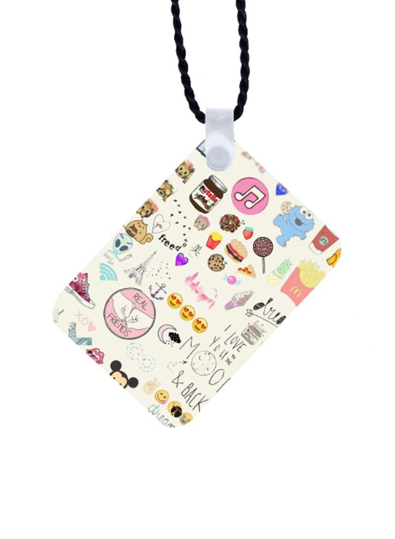 RKN Random Stuff Printed Car Mirror Pendant - Image 1