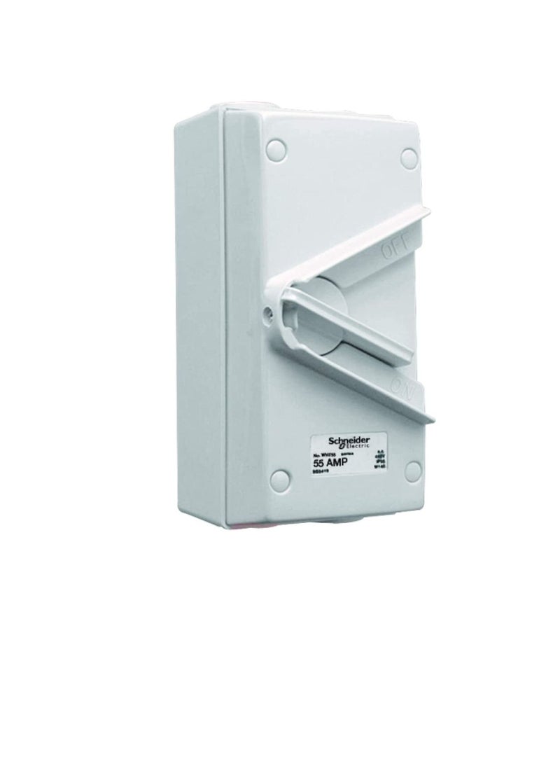 Schneider Electric 55A 440V Surface Mount Triple Pole Isolating Switch IP66 weatherproof - Image 3