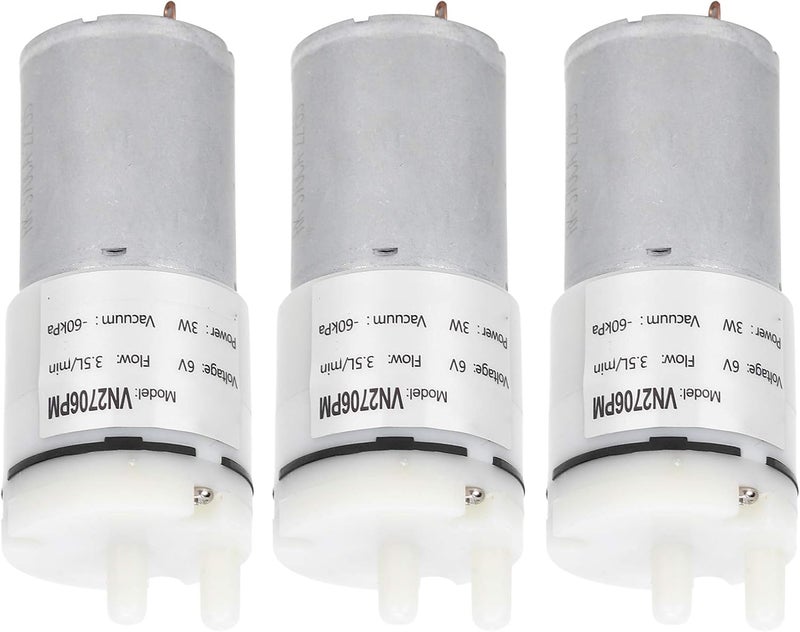 DC 6 V 3 W Water Pump - 3 Pieces Micro Submersible Motor VN2706PM - 3.5 Liters per Minute Flow Rate - 100 KPa Pressure for Aquarium Fish Tank Tabletop Fountain and Hydroponics - Image 5