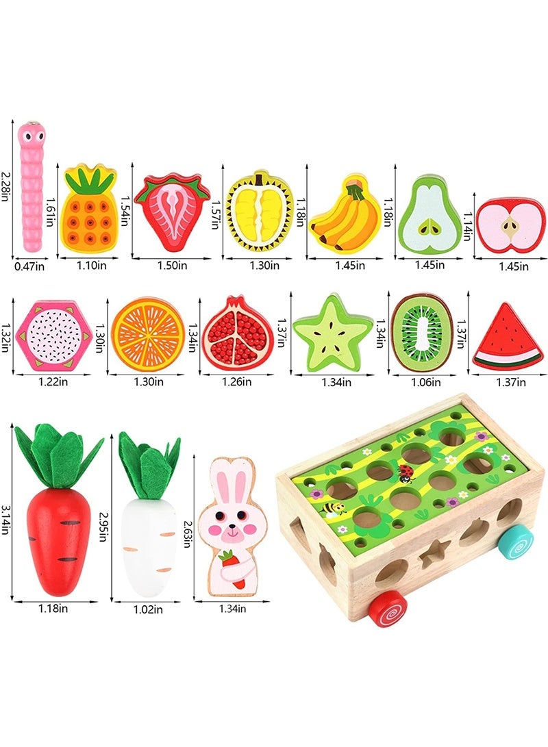 Topyich Toddlers Montessori Wooden Educational Toys for Baby Boys Girls Age 1 2 3 Year Old, Shape Sorting Toys 1st One First Birthday Girl Gifts for Kids 1-3, Wood Preschool Learning Fine Motor Skills Game - Image 4