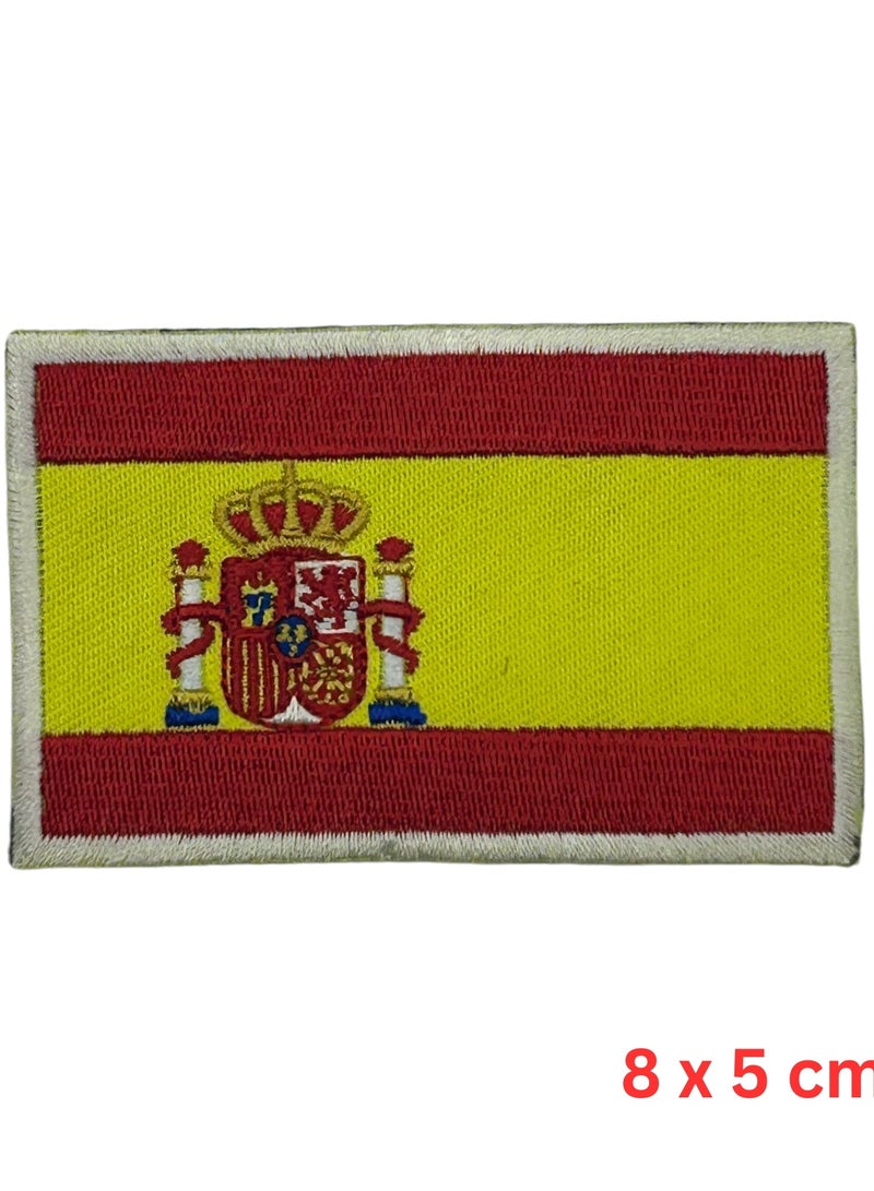 Project Nomad Project Nomad Velcro Hook Patch, Tacti-Cool FLAG Spain  Embroidery Patches, Harness for bag/pack/vest, tech gadgets for kids & adults, tactical backpack, military & travel, gift for men/women - Image 1