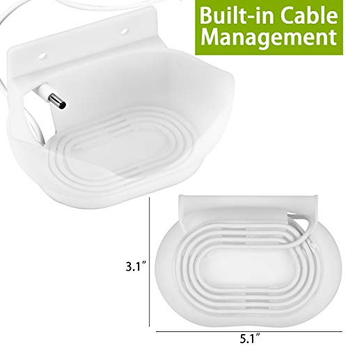 LeongLzt Ouligei Google Nest Audio Speaker Wall Mount/Bracket, in-Built Cable Management System & Easy Installation Speaker Holder Shelf Stand - Elegant & Durable Space Saving Accessory - Image 2