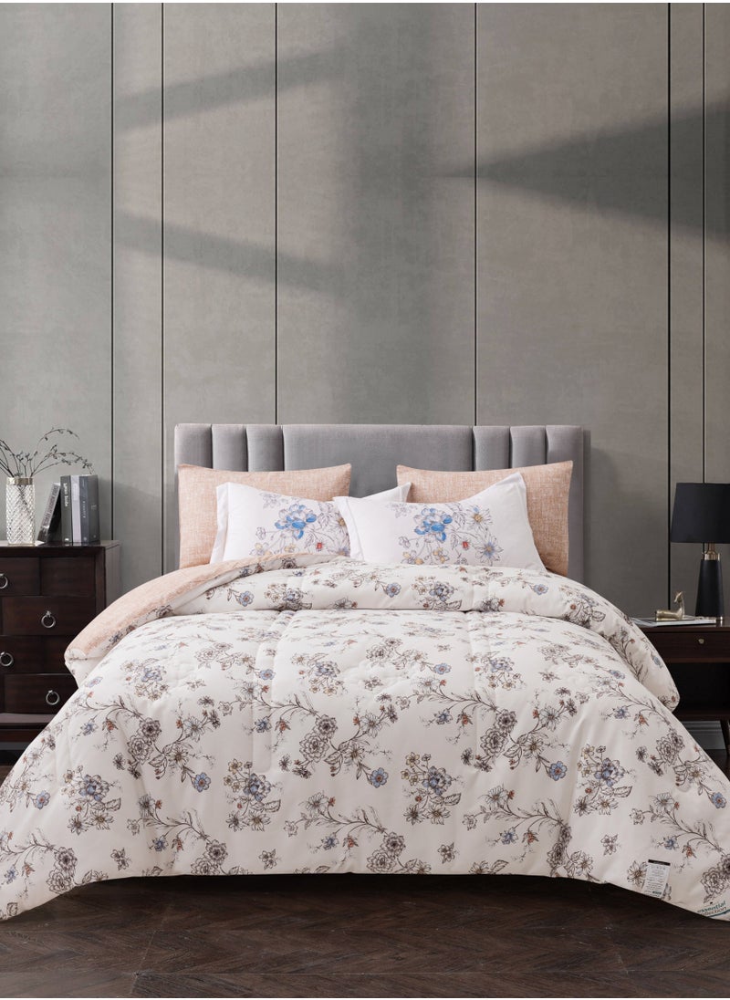 Donetella - Printed Comforter Set 6-Pcs King Size All Season Decorated Reversible Double Bed Comforter Set Fits (200 X 200 Cm)With Super-Soft Down Alterntaive Filing,Fantasy - Image 1
